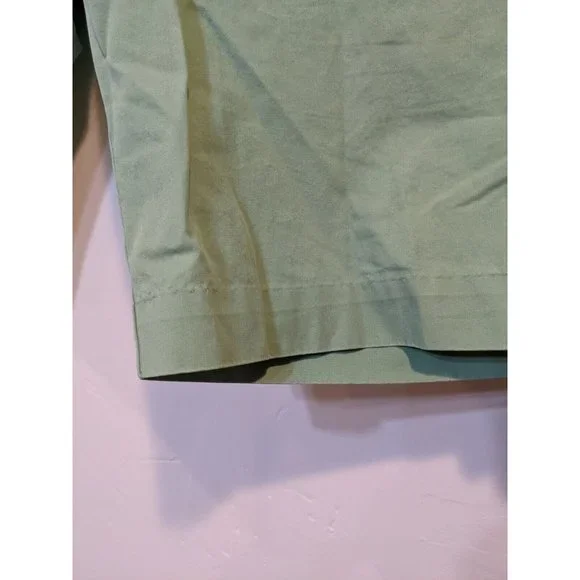 Izod Saltwater Mens Shorts 33 Flat Front Solid Casual Cotton Chino 624 - Picture 5 of 12